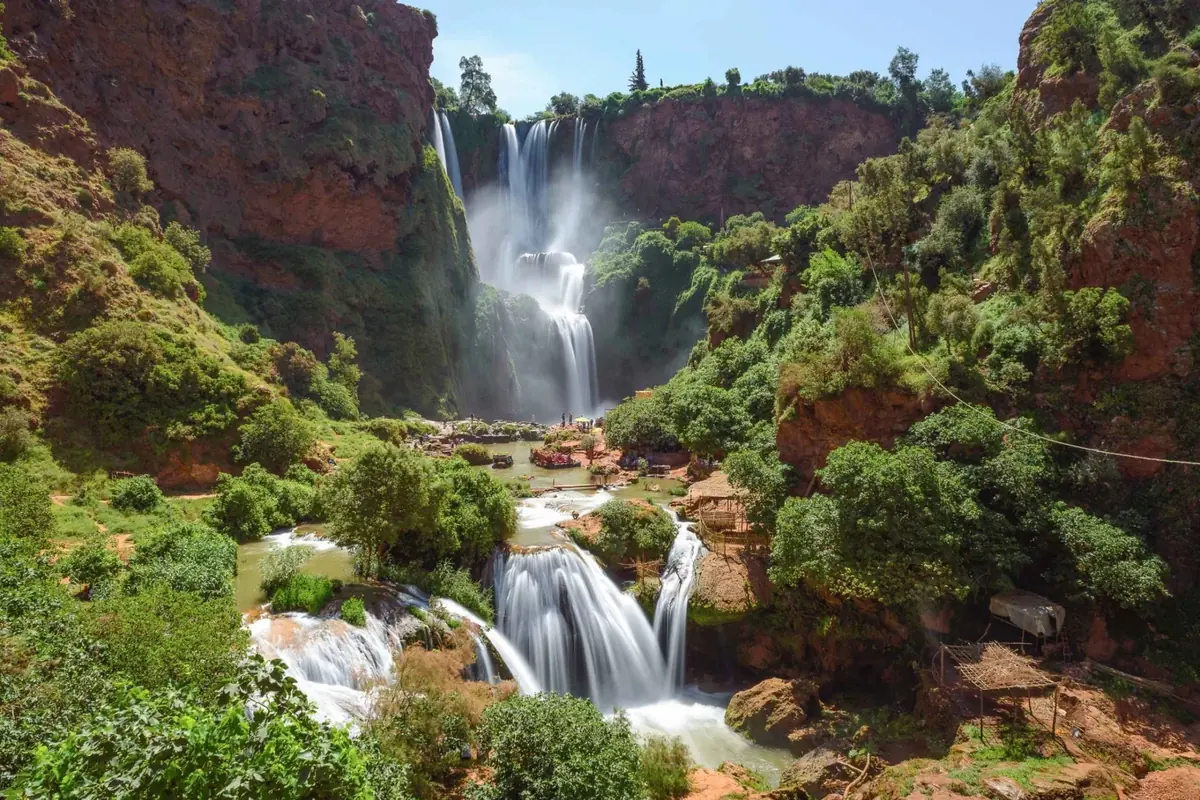 Ouzoud waterfalls The Ouzoud waterfalls in Morocco