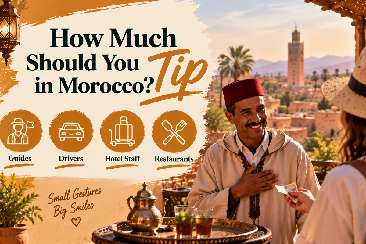 An exchange between a visitor and a local in Morocco