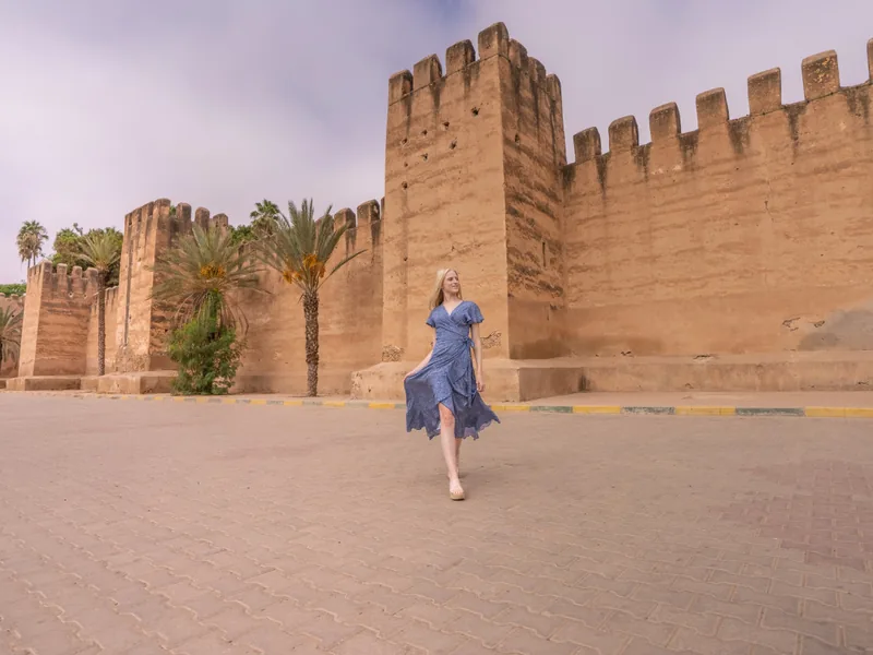 The red earthen ramparts of Taroudant in the Souss valley, below the Anti-Atlas