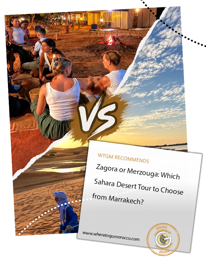 Zagora ou Merzouga : une soirée dans le désert de Zagora et les dunes de l'Erg Chebbi côte à côte
