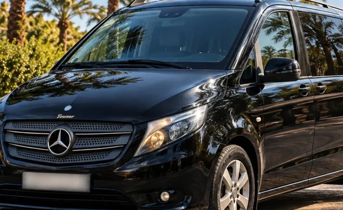 Mercedes Vito for the private transfer from Marrakech to Casablanca