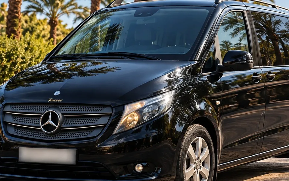 Mercedes Vito for the private transfer from Marrakech to Casablanca
